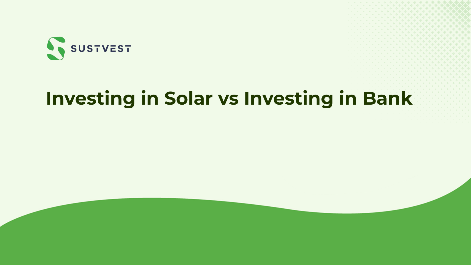 Investing in solar