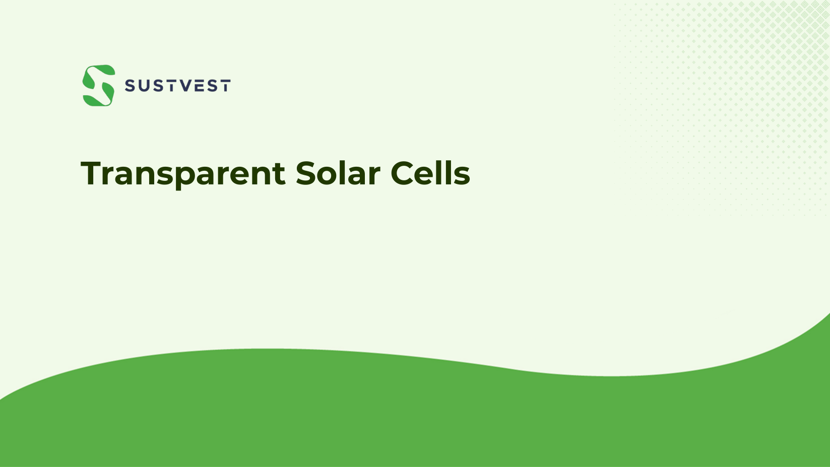 transparent solar cells